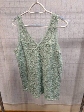 Stretch Lace V-Neck Tank